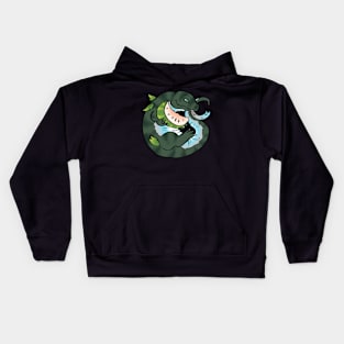 Demiboy Watermelon Komodo Dragon Kids Hoodie